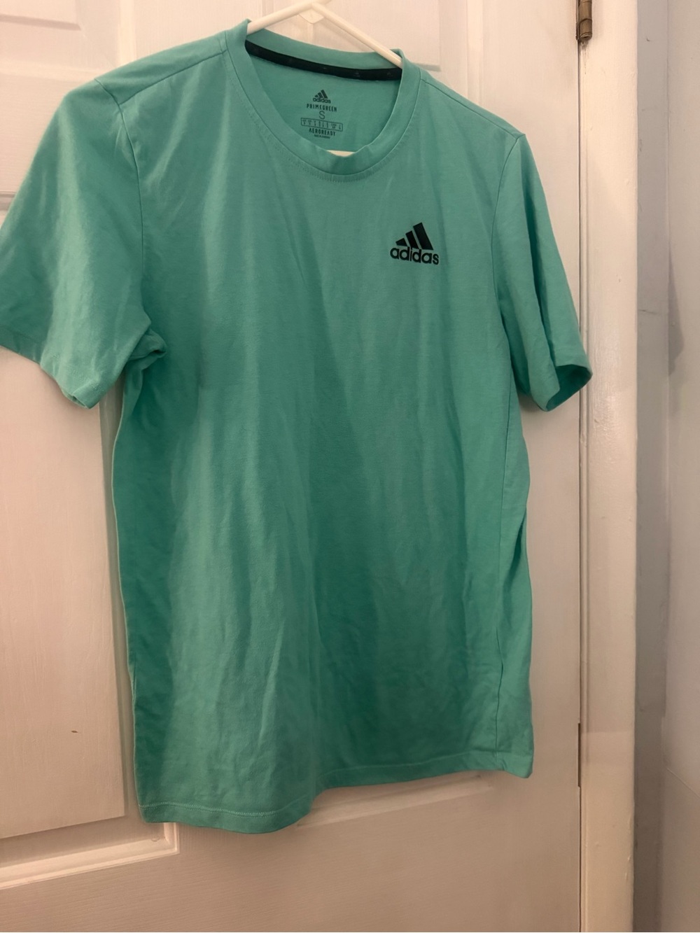 Adidas AEROREADY Primegreen Men’s Small Aqua Performance T-Shirt